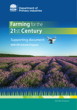 Farming for the 21st Century - NSW Department of Primary Industries