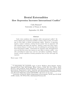 Brutal Externalities: How Repression Increases