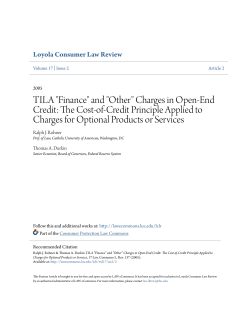 "Other" Charges in Open-End Credit