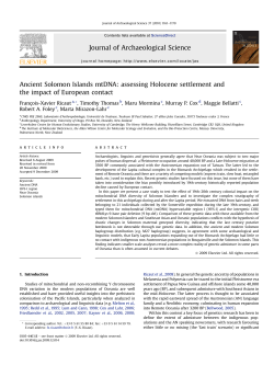 Ancient Solomon Islands mtDNA: assessing Holocene