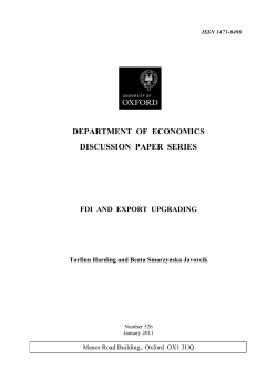 department of economics discussion paper series
