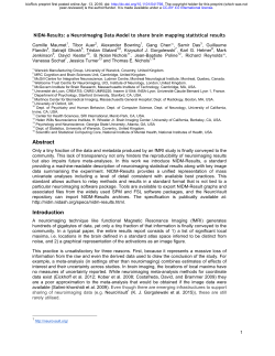 NIDM‐Results: a Neuroimaging Data Model to share brain mapping