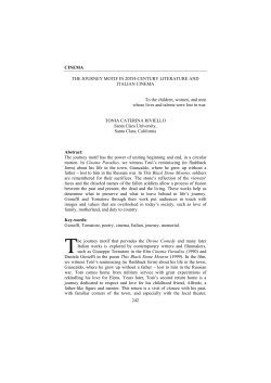 the journey motif in 20th-century literature