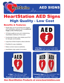 HeartStation AED Signs