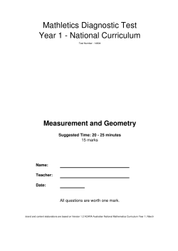 Measurement and Geometry Answers
