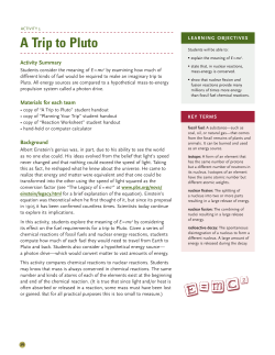 A Trip to Pluto