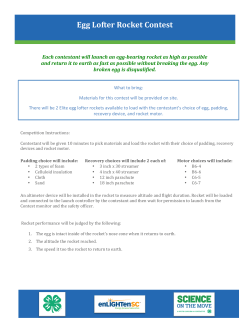 Egg Lofter Rocket Contest