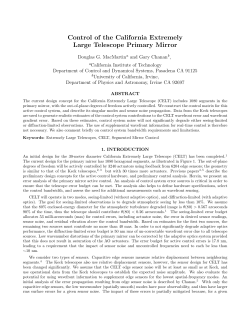 Control of the California Extremely Large Telescope Primary Mirror