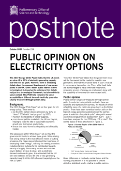 public opinion on electricity options
