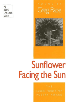 Sunflower facing the sun: poems