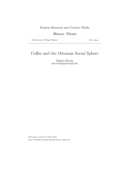 Coffee and the Ottoman Social Sphere - Sound Ideas