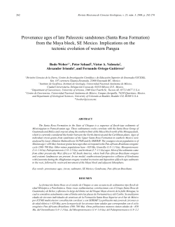Santa Rosa Formation - Revista Mexicana de Ciencias Geol&oacute;gicas