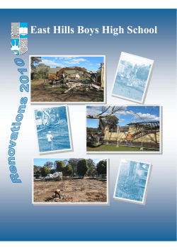 EHBHS Magazine - Chapter 9 - East Hills Boys High School