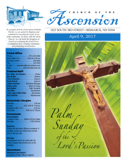April 9, 2017 - Catholic Church of the Ascension