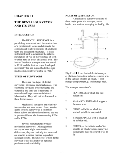 CHAPTER 11 THE DENTAL SURVEYOR AND ITS USES