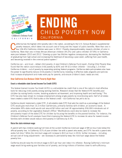 Ending Child Poverty Now California