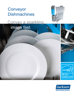 Conveyor Dishmachines Convey a sparkling image