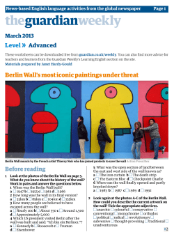 Berlin Wall`s most iconic paintings under threat