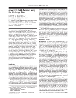 Airborne Pesticide Residues along the Mississippi River