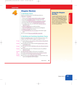 Chapter Review