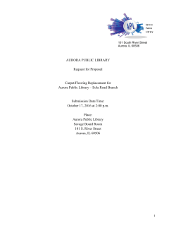 RFP for Carpet and Flooring Replacement &ndash; Eola Road Branch