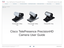 Cisco TelePresence PrecisionHD 1080p