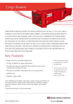 Cargo Baskets - Swire Oilfield Services