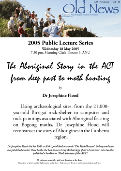 May 2005 - Canberra Archaeological Society