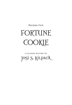 Recipes from Fortune Cook