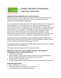 Garden Education Professional Learning