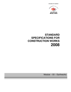 standard specifications for construction works 2008