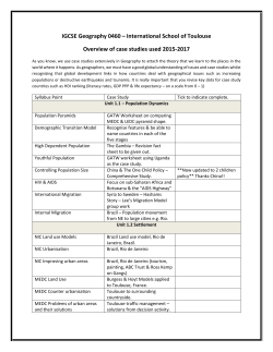 IGCSE Geography 0460 &ndash; International School of