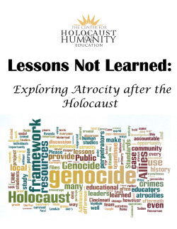 Lessons Not Learned: Exploring Atrocity after the Holocaust TABLE