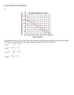 Lines Of Best Fit Worksheet