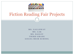 Fiction Reading Fair Projects