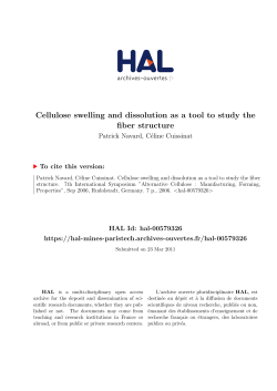 Cellulose swelling and dissolution as a tool to study the fiber structure
