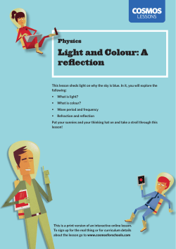 Light and Colour: A reflection