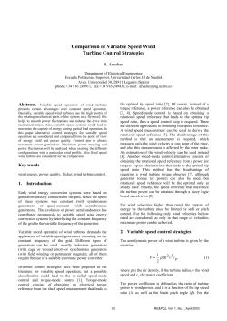 Comparison of Variable Speed Wind Turbine Control