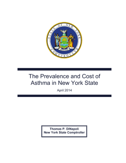 The Prevalence and Cost of Asthma in New York State