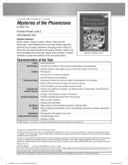 Mysteries of the Phoenicians