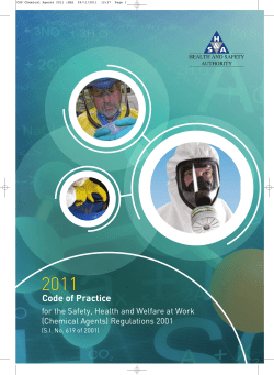 Chemical Agents Code of Practice 2011