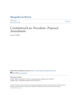 Constitutional Law- Precedents