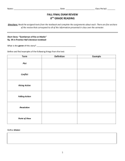 fall final exam review 8th grade reading