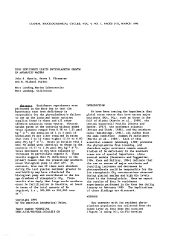 Iron deficiency limits phytoplankton growth in Antarctic waters