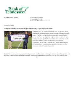 Tennessee Education Lottery has Raised more than 3.9 Billion for