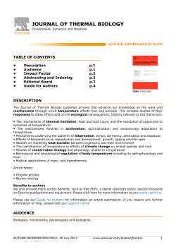 journal of thermal biology