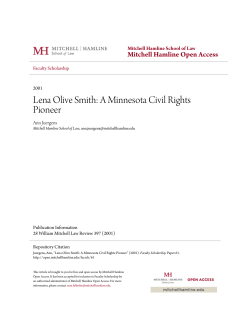 Lena Olive Smith: A Minnesota Civil Rights Pioneer