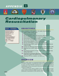 Cardiopulmonary Resuscitation