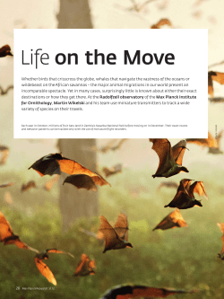 Life on the Move - Max-Planck