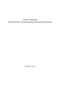 A Poetics of Hybridity: Herman Melville`s Oceanic Imagination and
